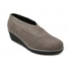 Zapato mocasín con pala cruzada. Para plantillas