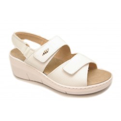 Sandalia con tres velcros para mujer